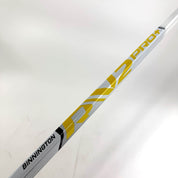 New Blue/Yellow Warrior Ritual V2 Pro + Goalie Stick | 24" Paddle Heel Curve | Binnington | R299 - Top Flight Hockey
