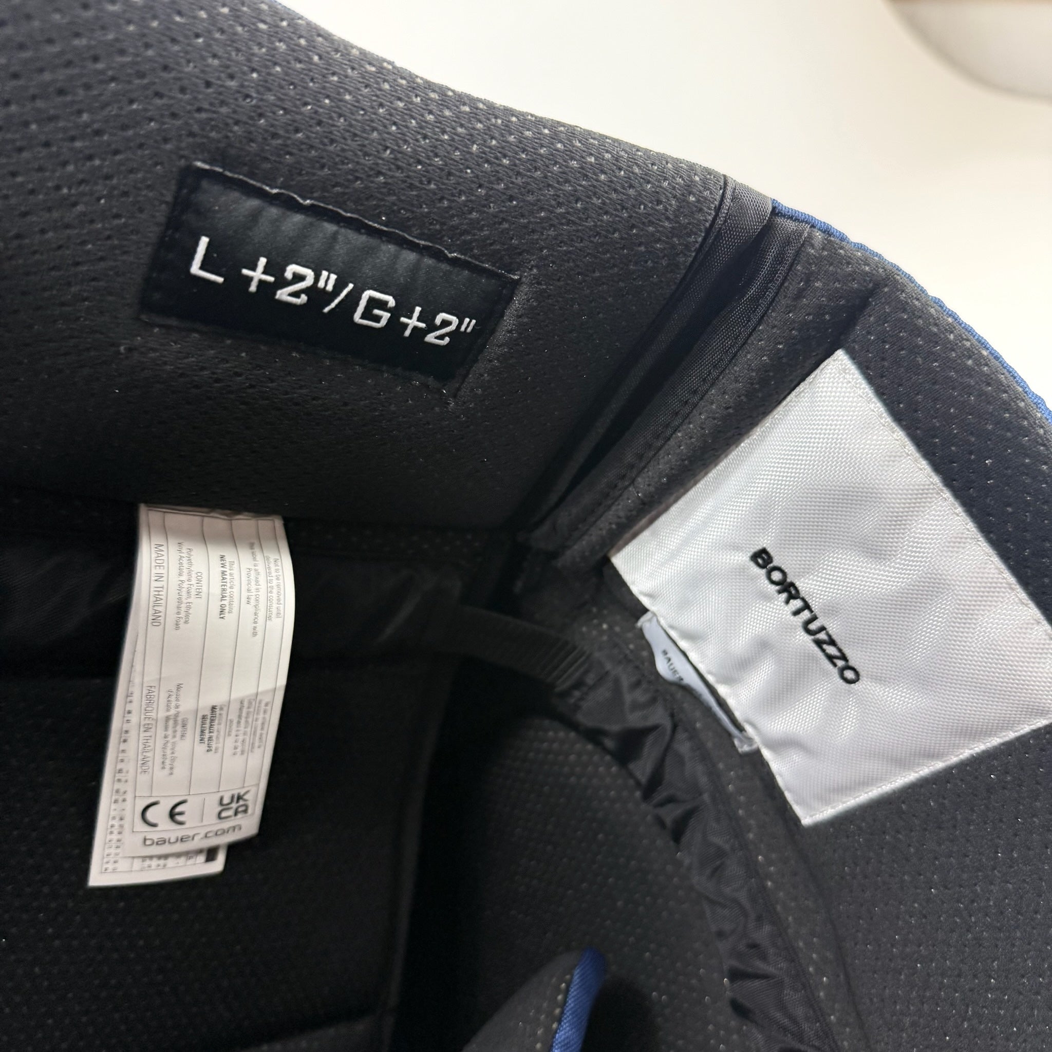 New Navy and Red Bauer Pro Custom Pants | Bortuzzo | L+2” - Top Flight Hockey