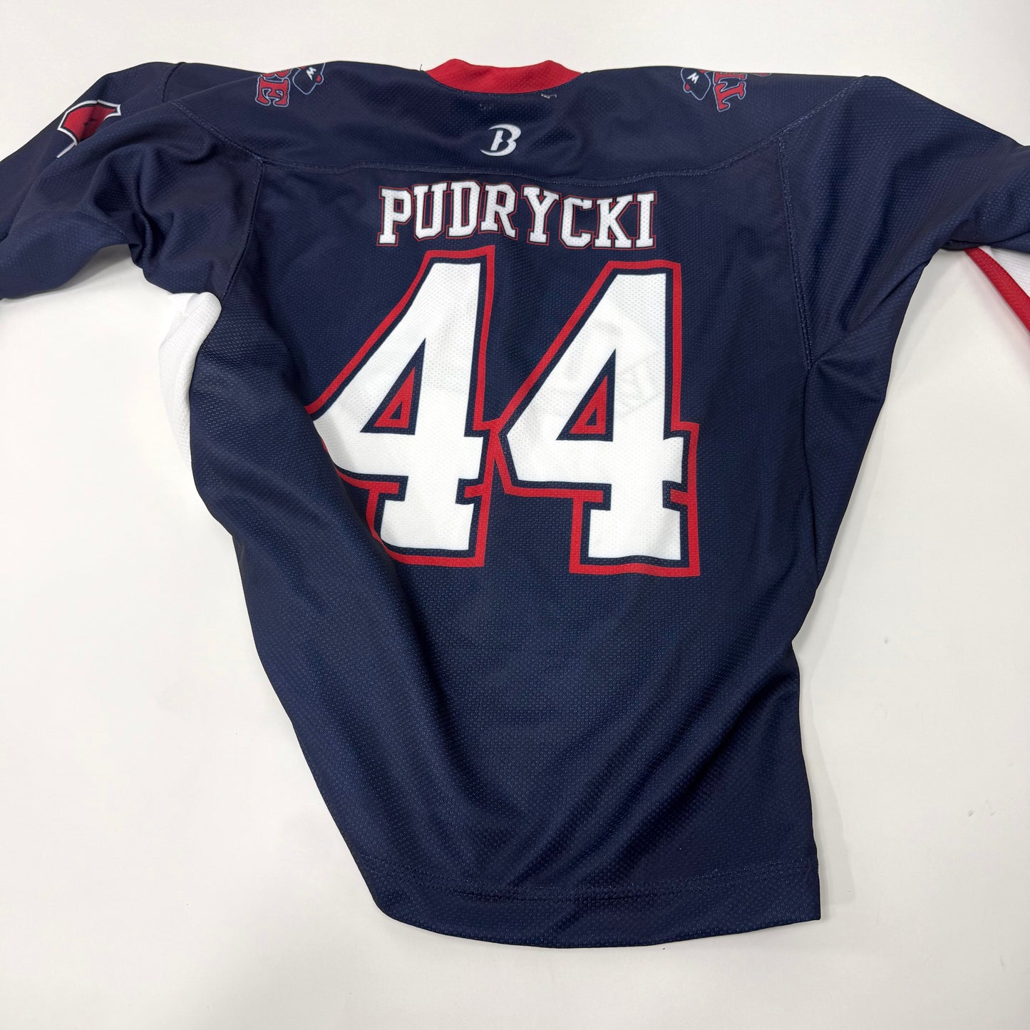 Used White And Navy Tribe Practice Jersey | Youth Medium | BH562 - Top Flight Hockey
