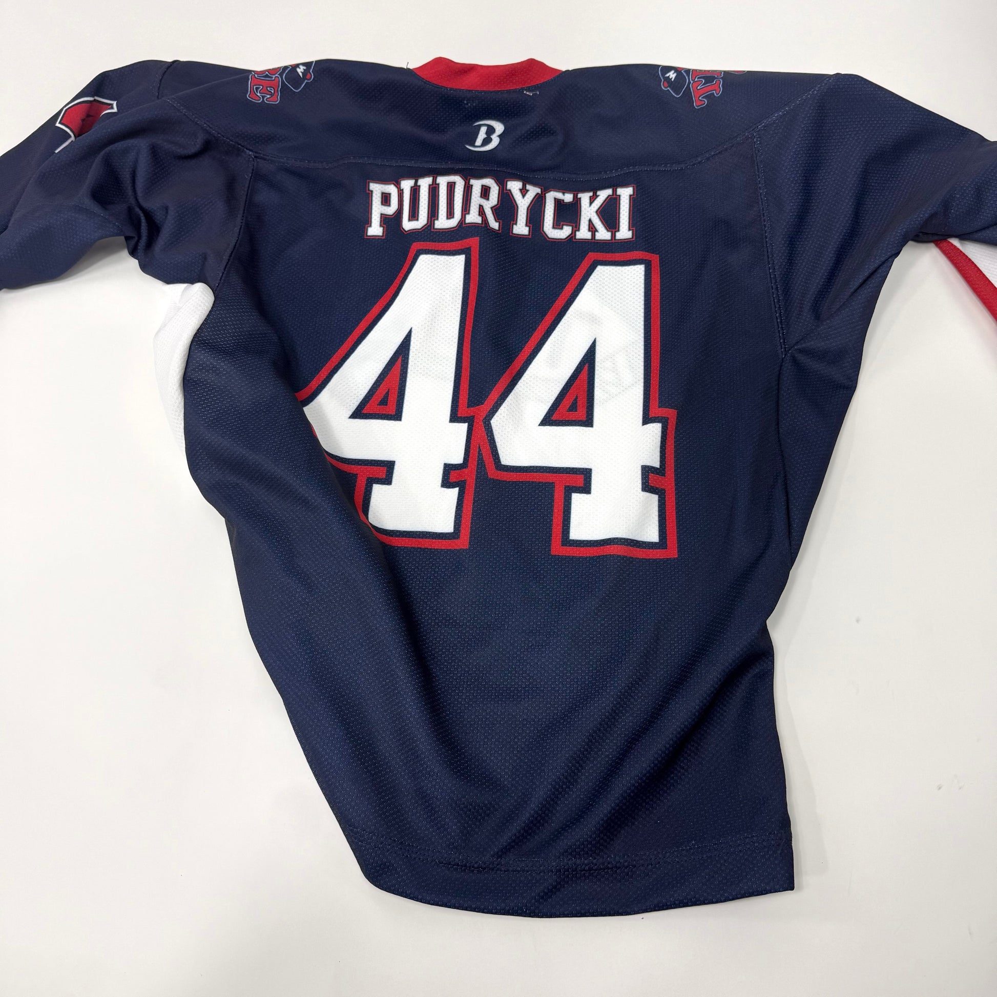 Used White And Navy Tribe Practice Jersey | Youth Medium | BH562 - Top Flight Hockey