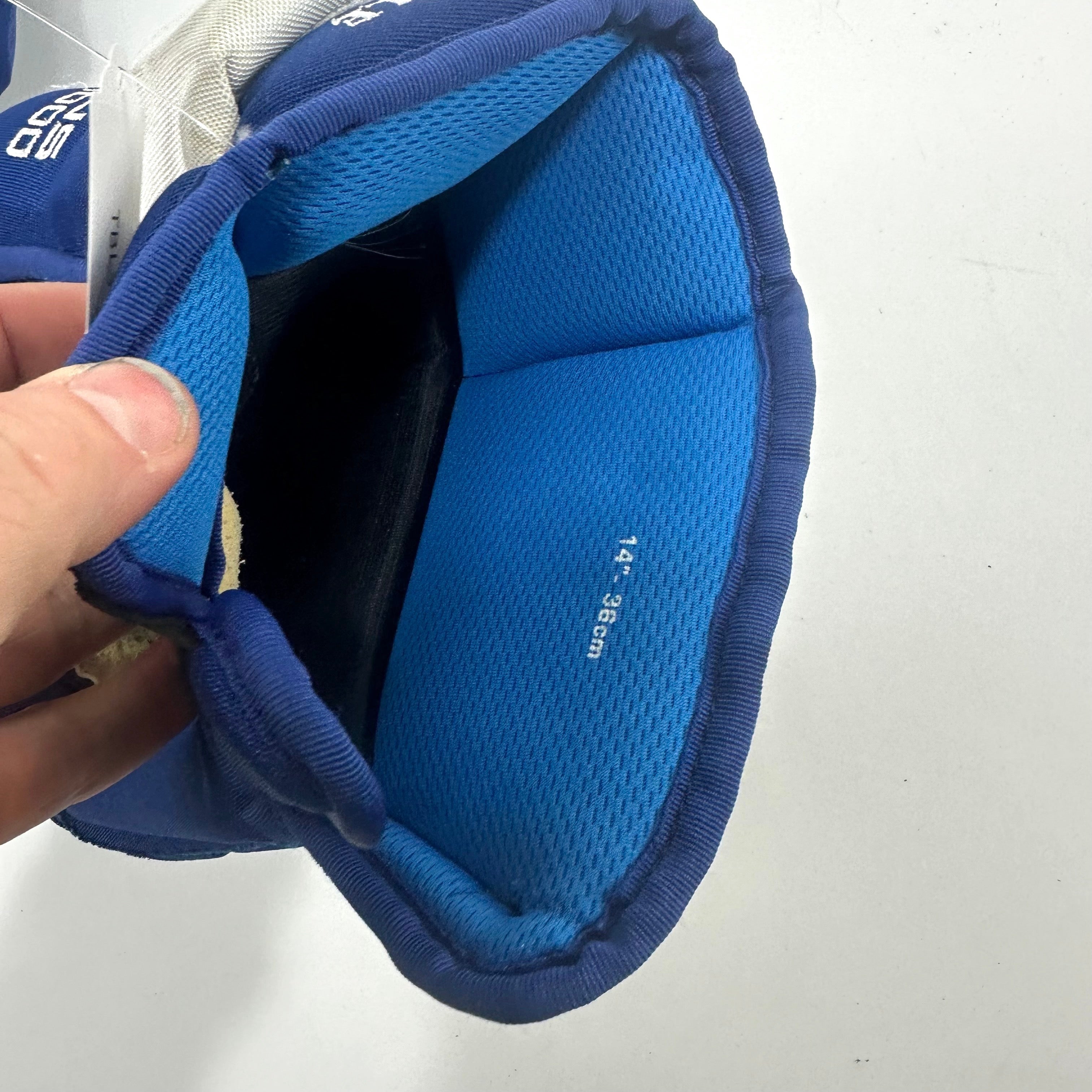 Used Royal Blue Bauer Nexus 1000 Gloves | 14" | Carle Tampa Bay | TBL379