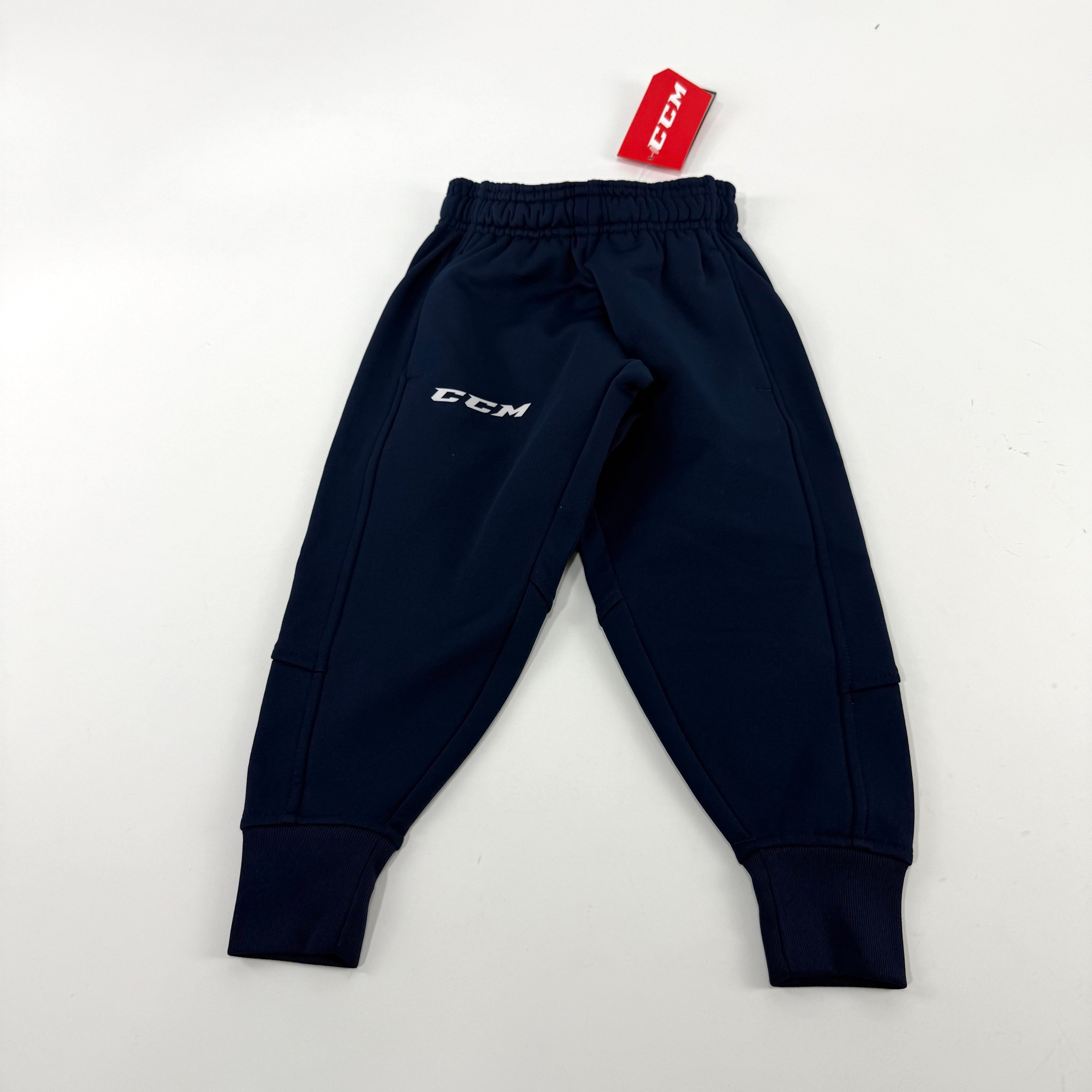 New Navy CCM Youth Team Training Cuffed Pant | Youth XXS | #888600267876 - Top Flight Hockey