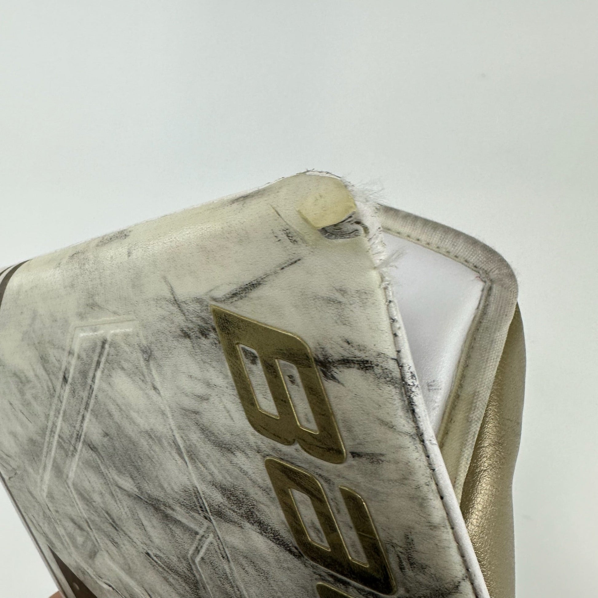 Used Vegas Knights White and Gold Bauer Supreme Mach Blocker | Patera | Regular - Top Flight Hockey