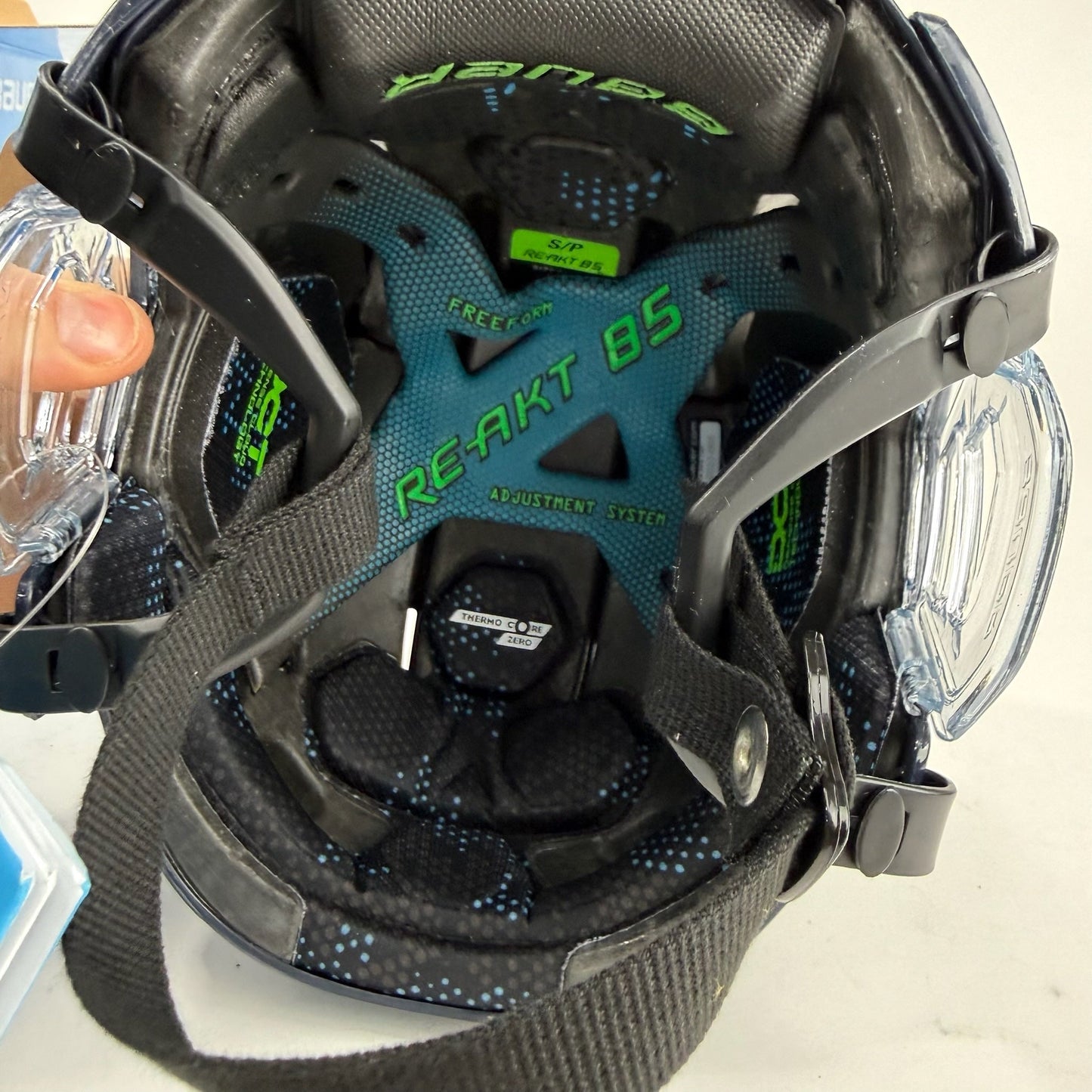 New Navy Bauer Re-Akt 85 Helmet | Senior Small | St. Louis Blues - Top Flight Hockey