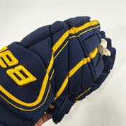 New Navy and Yellow Bauer Vapor 1x Pro Lite Gloves | 15" | B608 - Top Flight Hockey