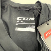 New Black CCM Mens Baselayer Long Sleeve Top with Gel | Senior L | #191520510251