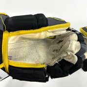 Used Black and Gold Warrior Alpha Pro Gloves | 13" | K354