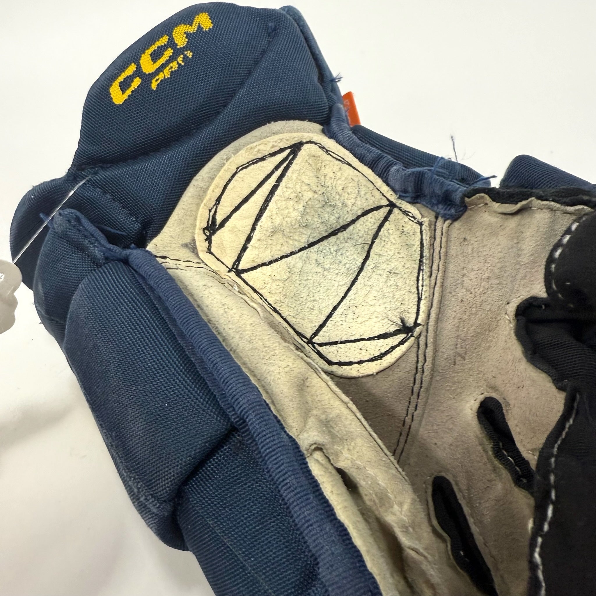 Used Navy STL Blues CCM Jetspeed Pro Gloves | 14" | D174