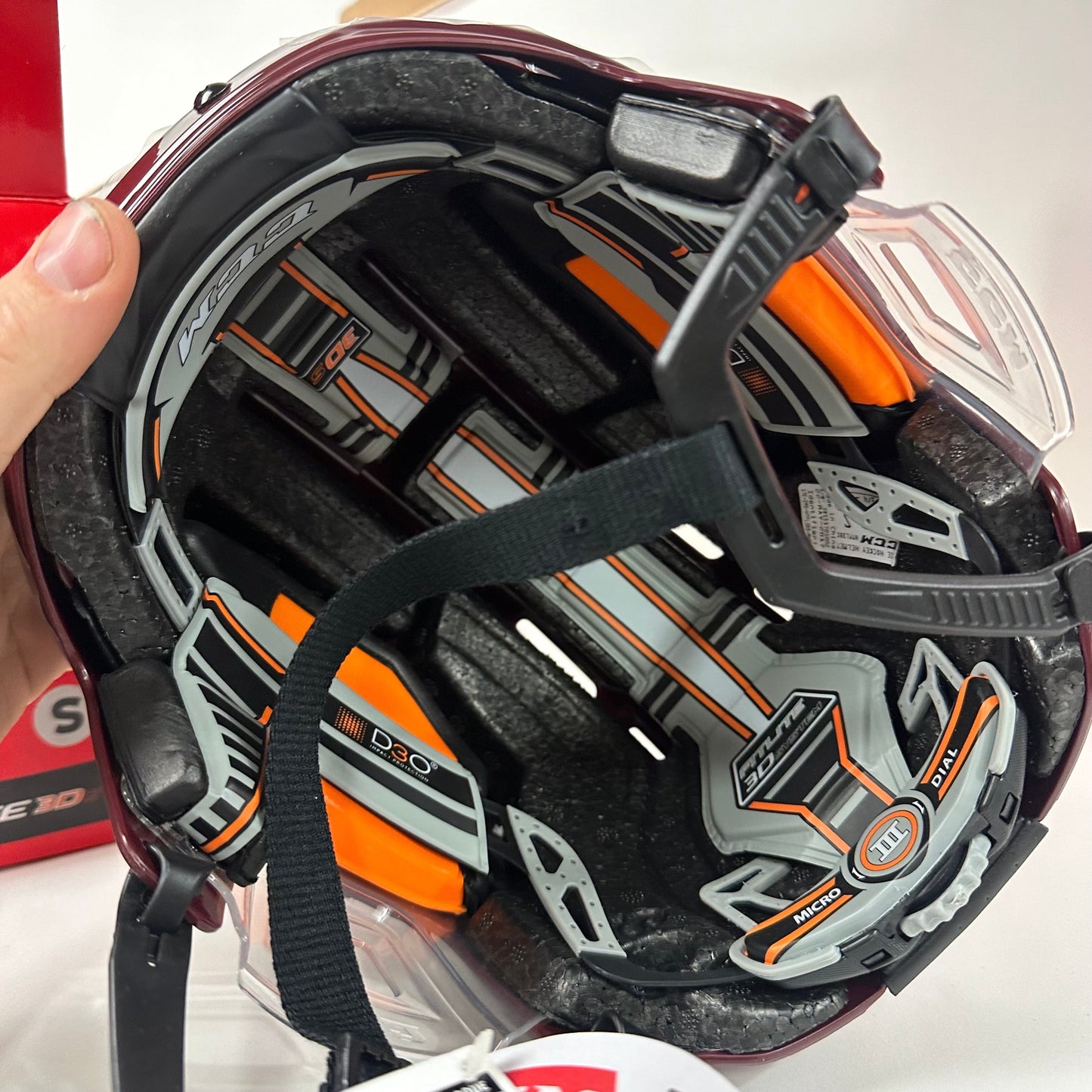Brand New Fitlite 3DS Helmet - Maroon - Small - #CCM379 - Top Flight Hockey