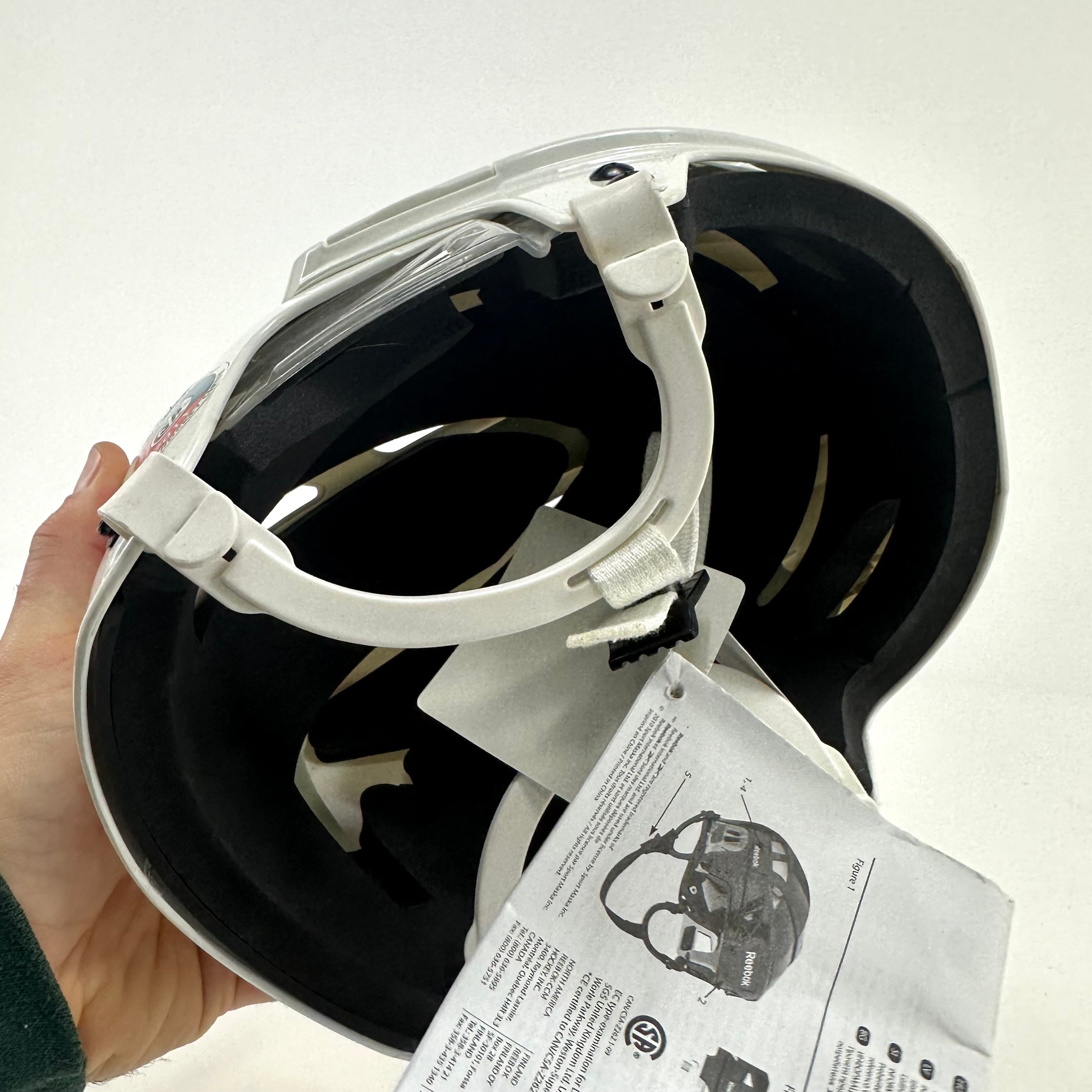 New Defected White Reebok 11K Helmet | Small | L321 - Top Flight Hockey