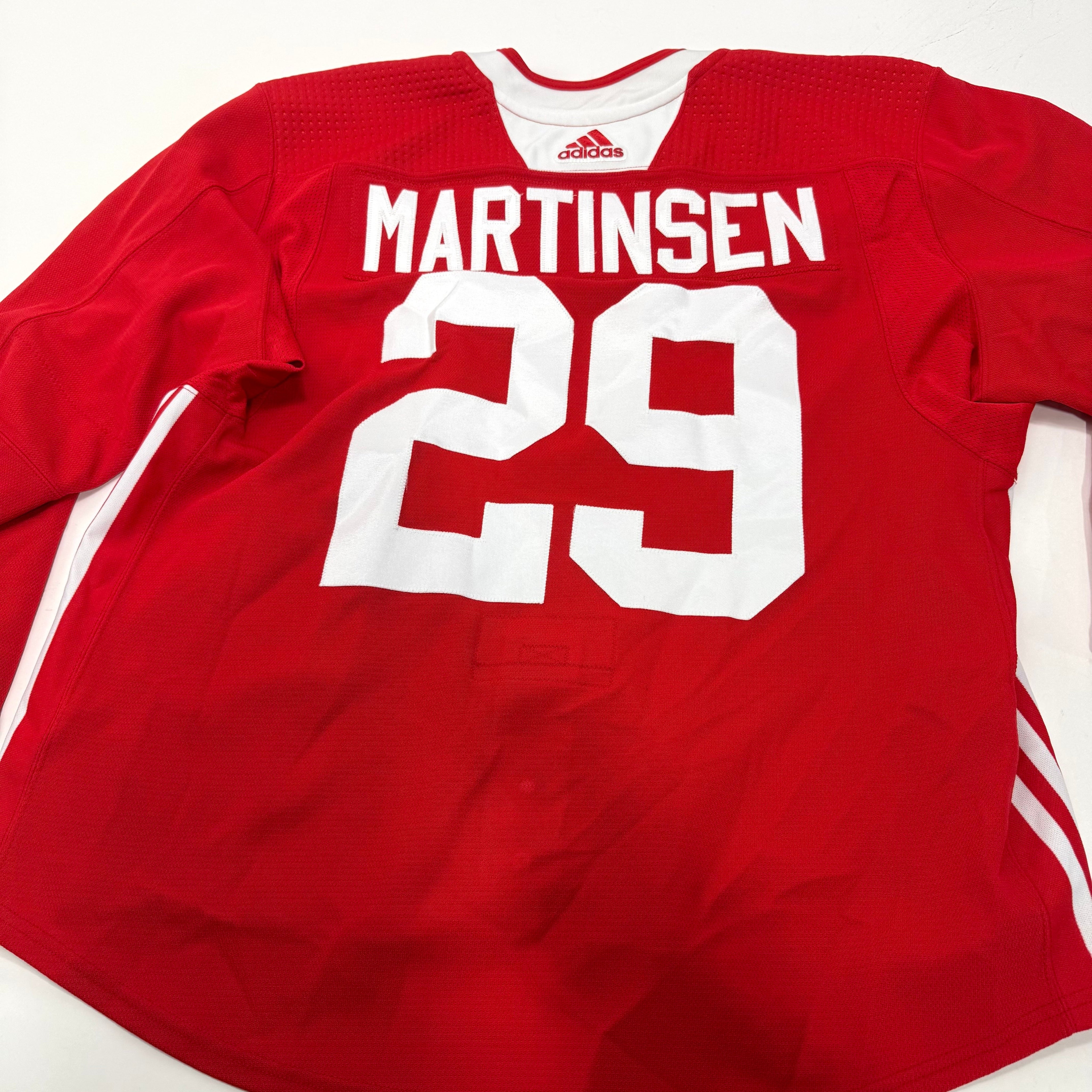 Used Red Chicago Blackhawks Adidas MIC Practice Jersey | Size 58 | Martinsen #29 - Top Flight Hockey