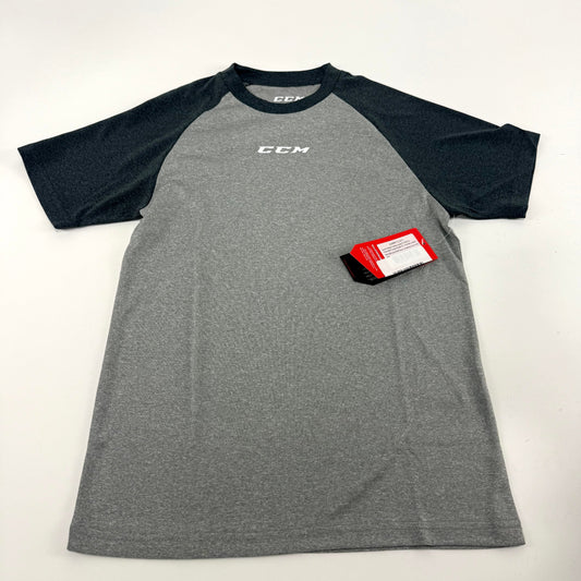 New CCM Youth Basecamp Short Sleeve | Grey/Black | Youth S #191520511104