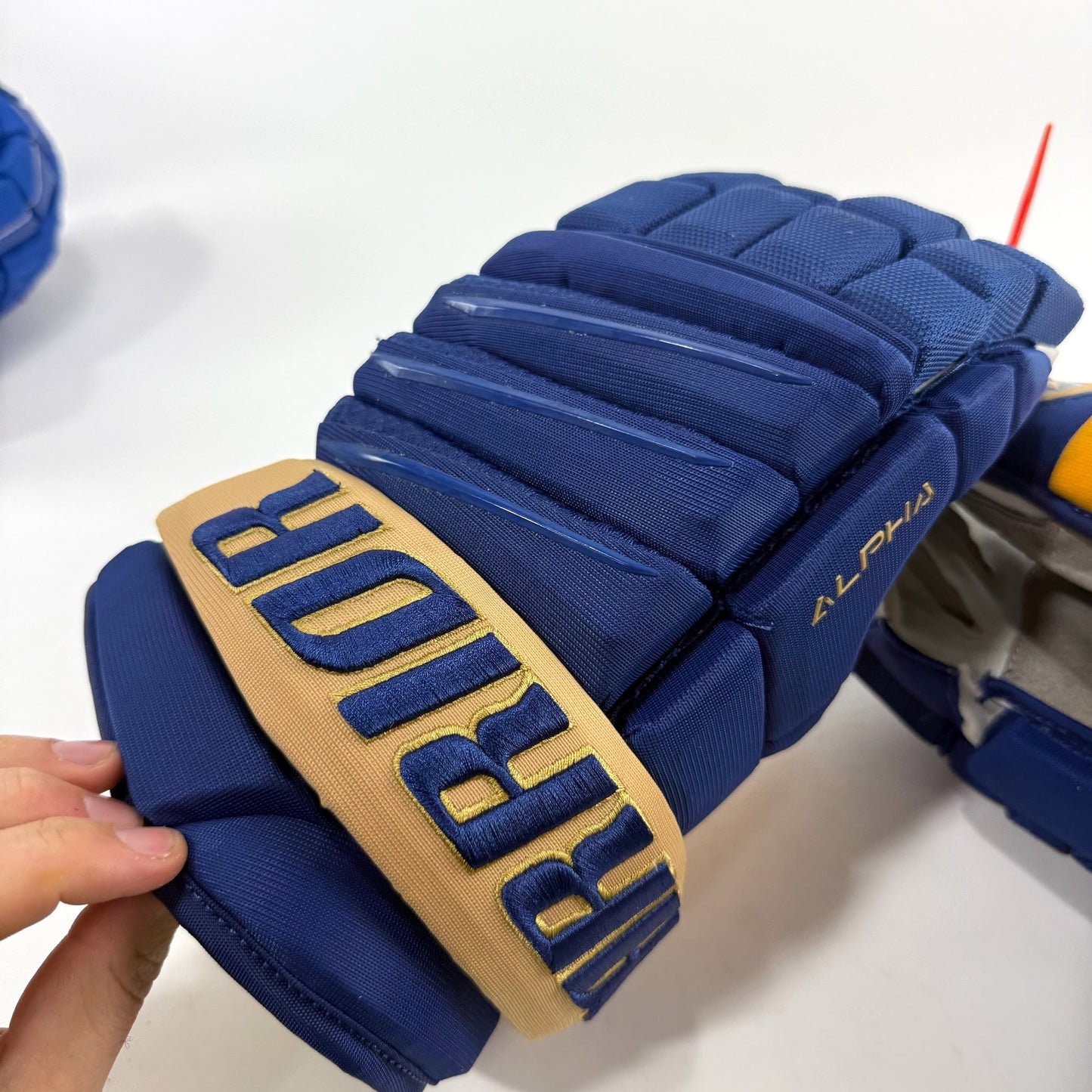 Used Once STL Blues Winter Classic Warrior Alpha QX Pro Gloves | 14" | D165 - Top Flight Hockey