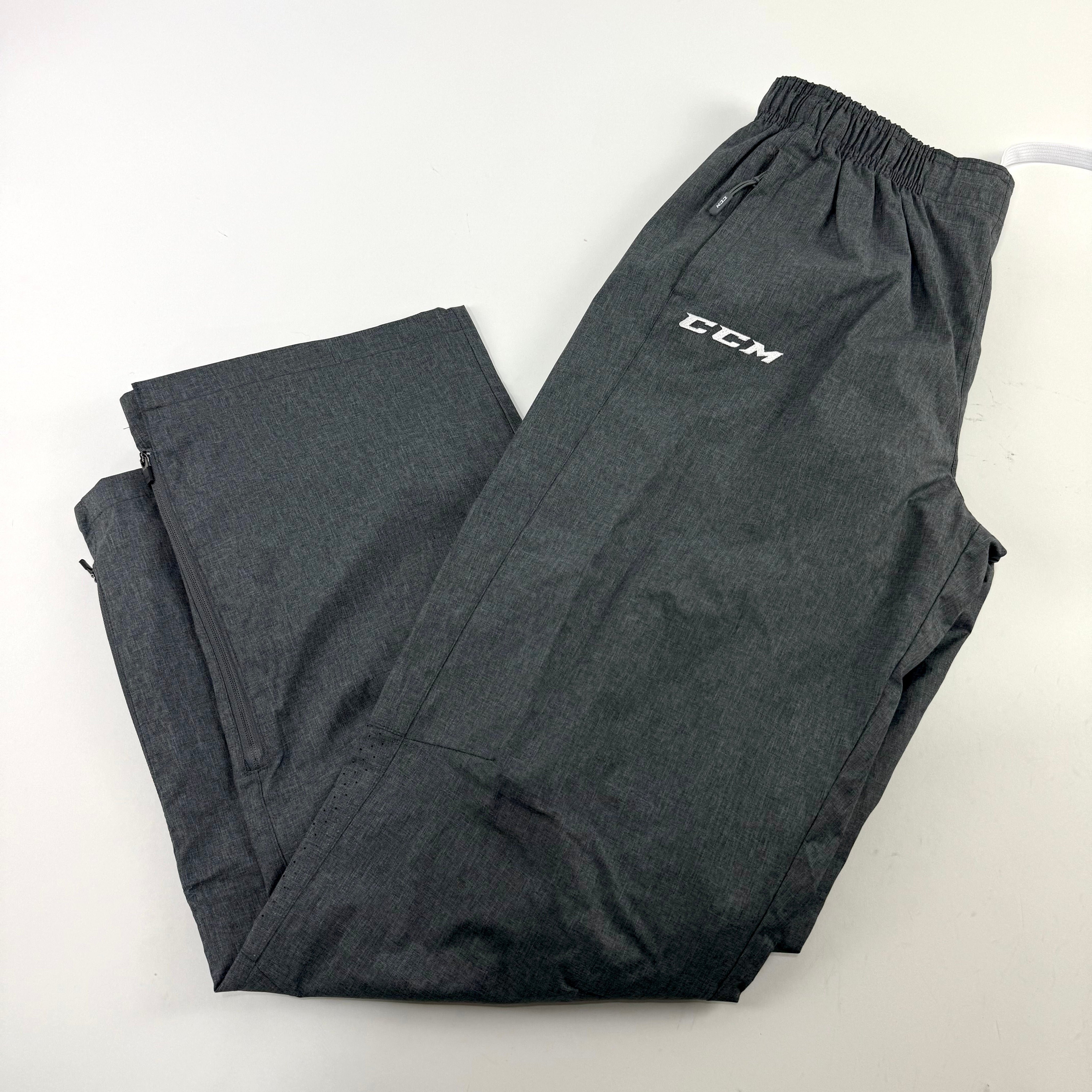 New Dark Grey CCM Youth Premium Hockey Warm Up Pant | Youth XL | #888600267685 - Top Flight Hockey