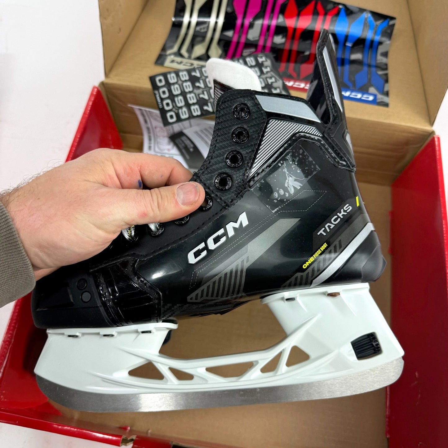 New CCM Tacks AS580 Skates | Junior 3.5-4.5 Wide | F489 - Top Flight Hockey