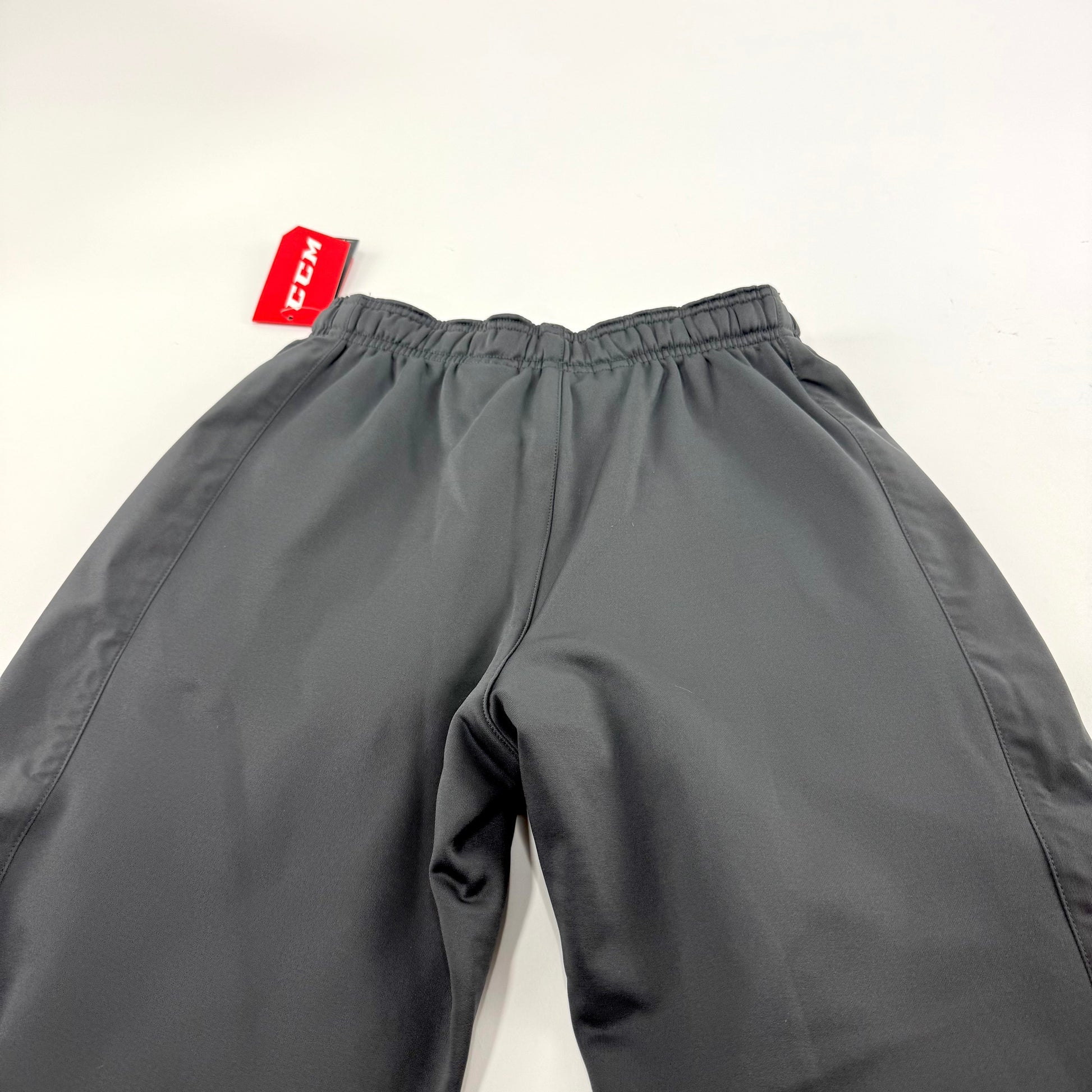 New Charcoal CCM Adult Hockey Warm Up Pants | S | #888600716107 - Top Flight Hockey