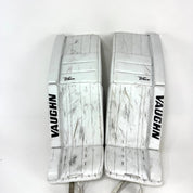 Used White Vaughn XFP Goalie Pads | 31 +2" - Top Flight Hockey