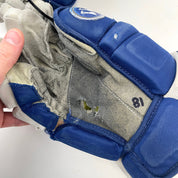 Used Royal Blue Warrior Alpha Pro Gloves | Size 14" | H31