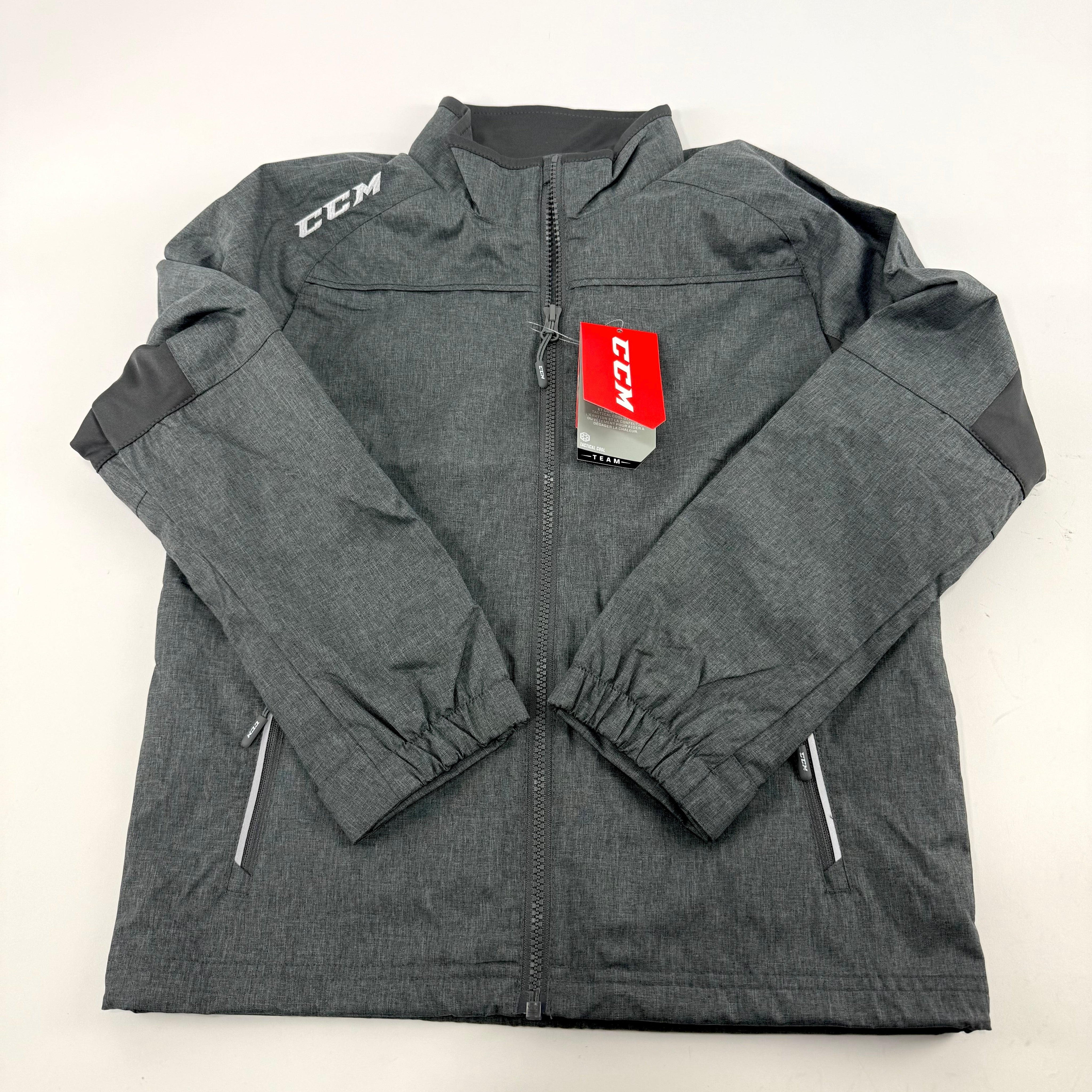 New Dark Grey CCM Youth Premium Skate Suit Jacket | Youth M | #888600268583 - Top Flight Hockey
