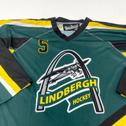 Used Green Lindbergh Hockey Jersey | Size Medium | #5