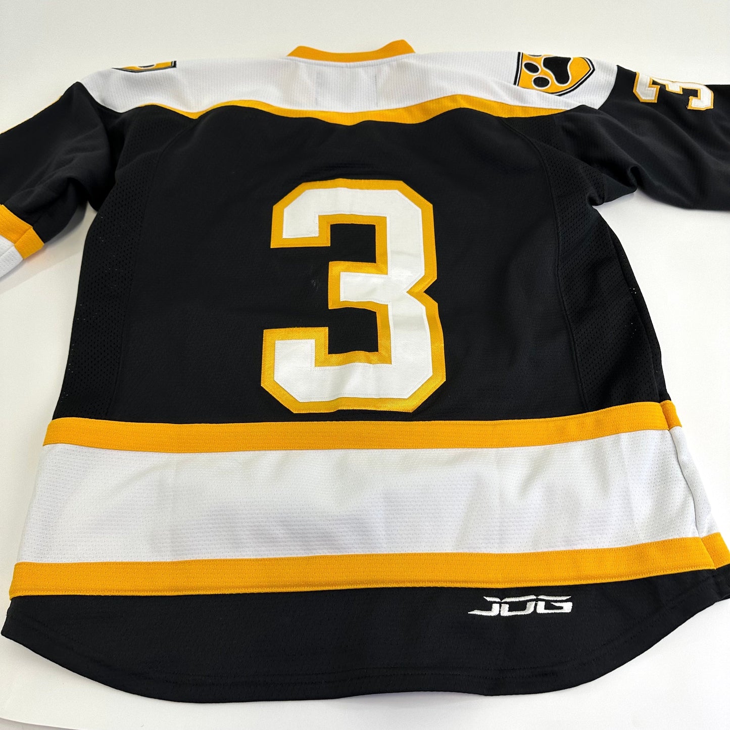 Used Adrian College Black Womens JOG Game Jersey | Size Small-48 | #3 - Top Flight Hockey