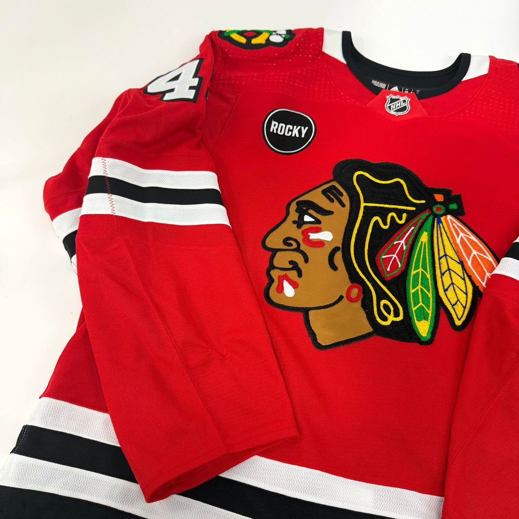 Lucas Romeo #49 Home Chicago Blackhawks Team Issued Jersey 2023-2024 | 25590 - Top Flight Hockey