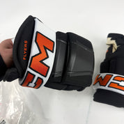 New Black White Orange CCM HG97 Gloves | Flyers | 14" - #191035520493