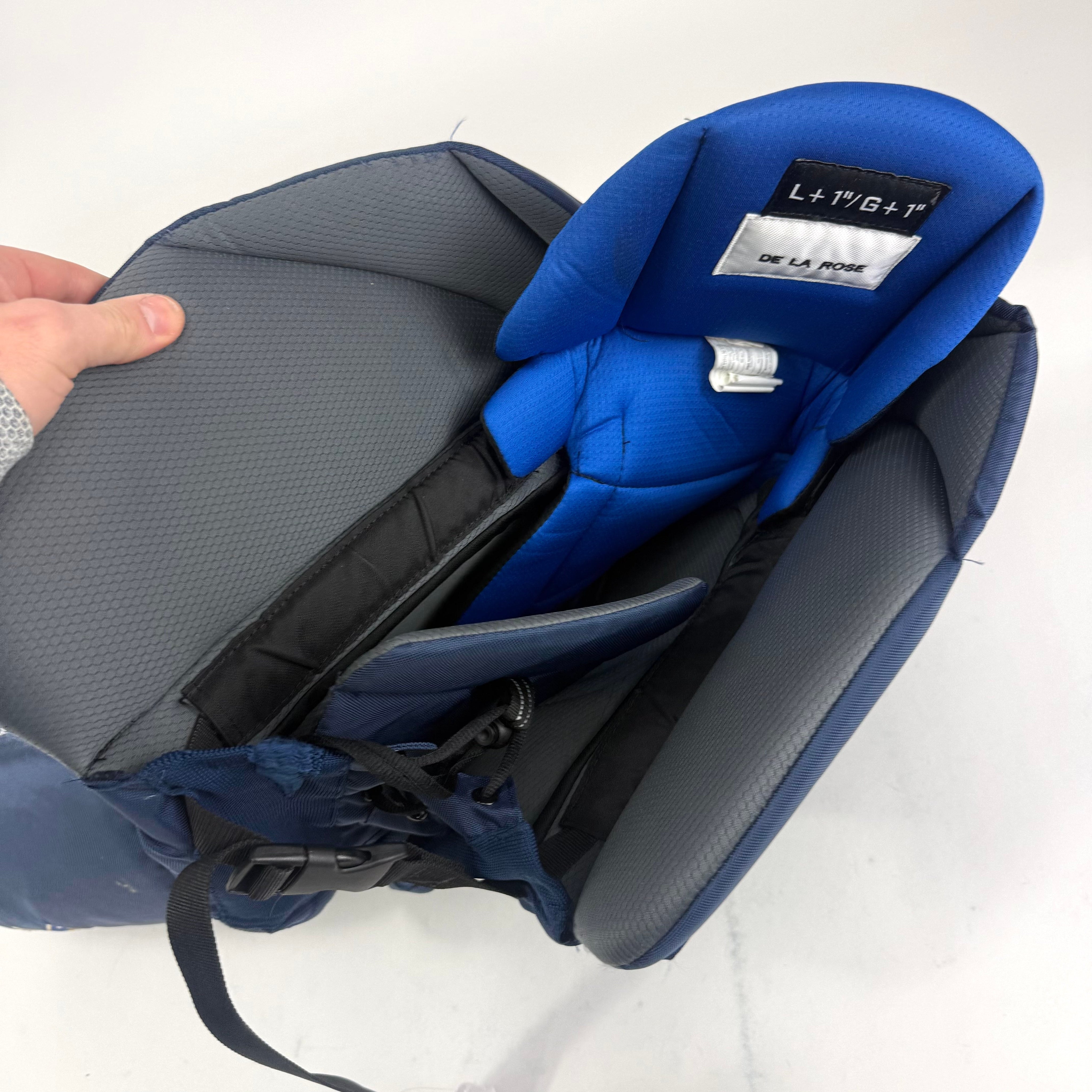 Used STL Blues Nexus Pro Lite - Large +1 - De La Rose - #J620 - Top Flight Hockey