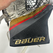 Used Vegas Knights White and Gold Bauer Supreme Ultra Sonic Glove | Full Right | Thompson | 590