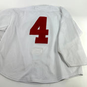 Used White Chicago Steel Pracrice Jersey | Size 52 | #4 | C70