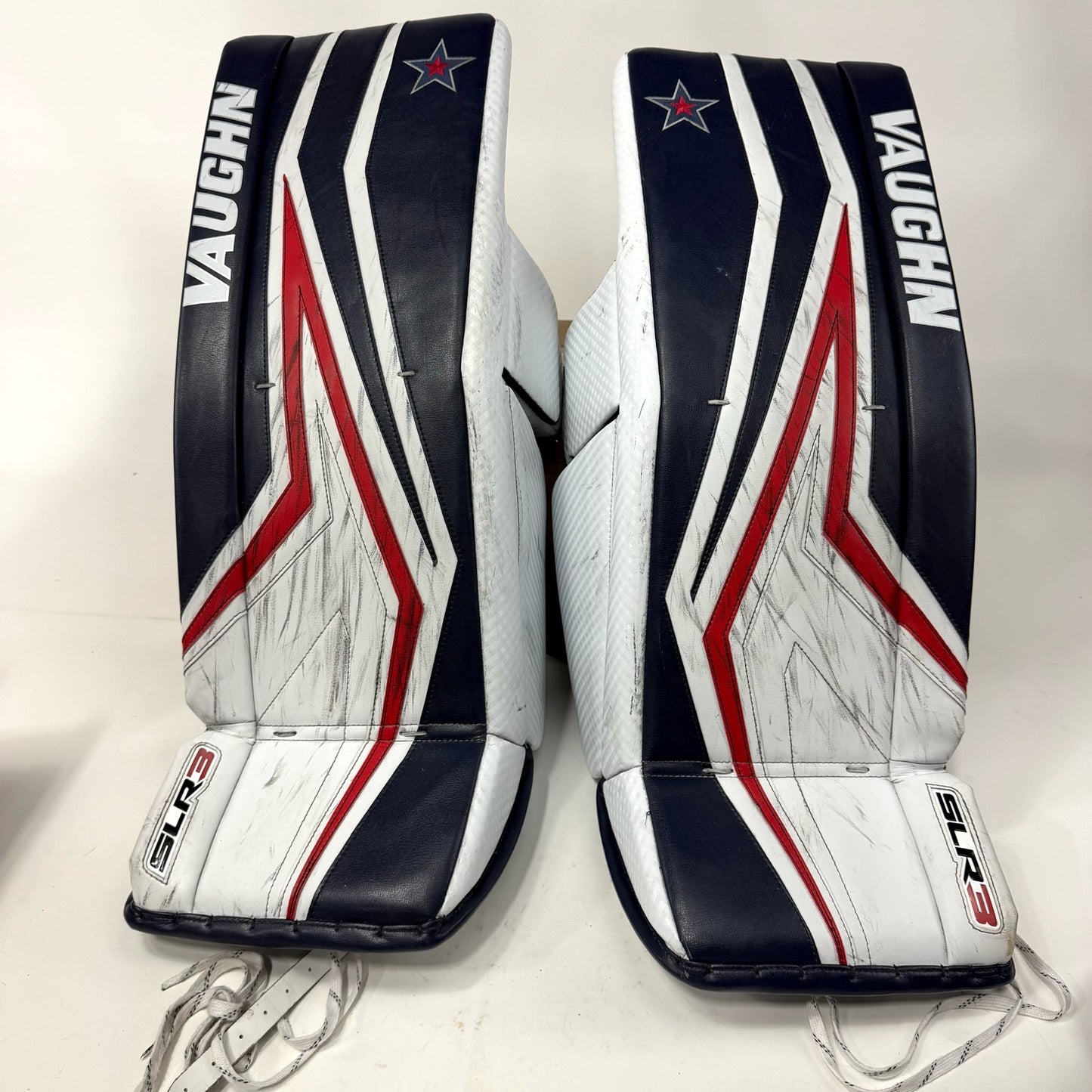 Used Regular Navy/Red/White Vaughn SLR3 Pro Carbon Goalie Set | 32 +2" Pad Size