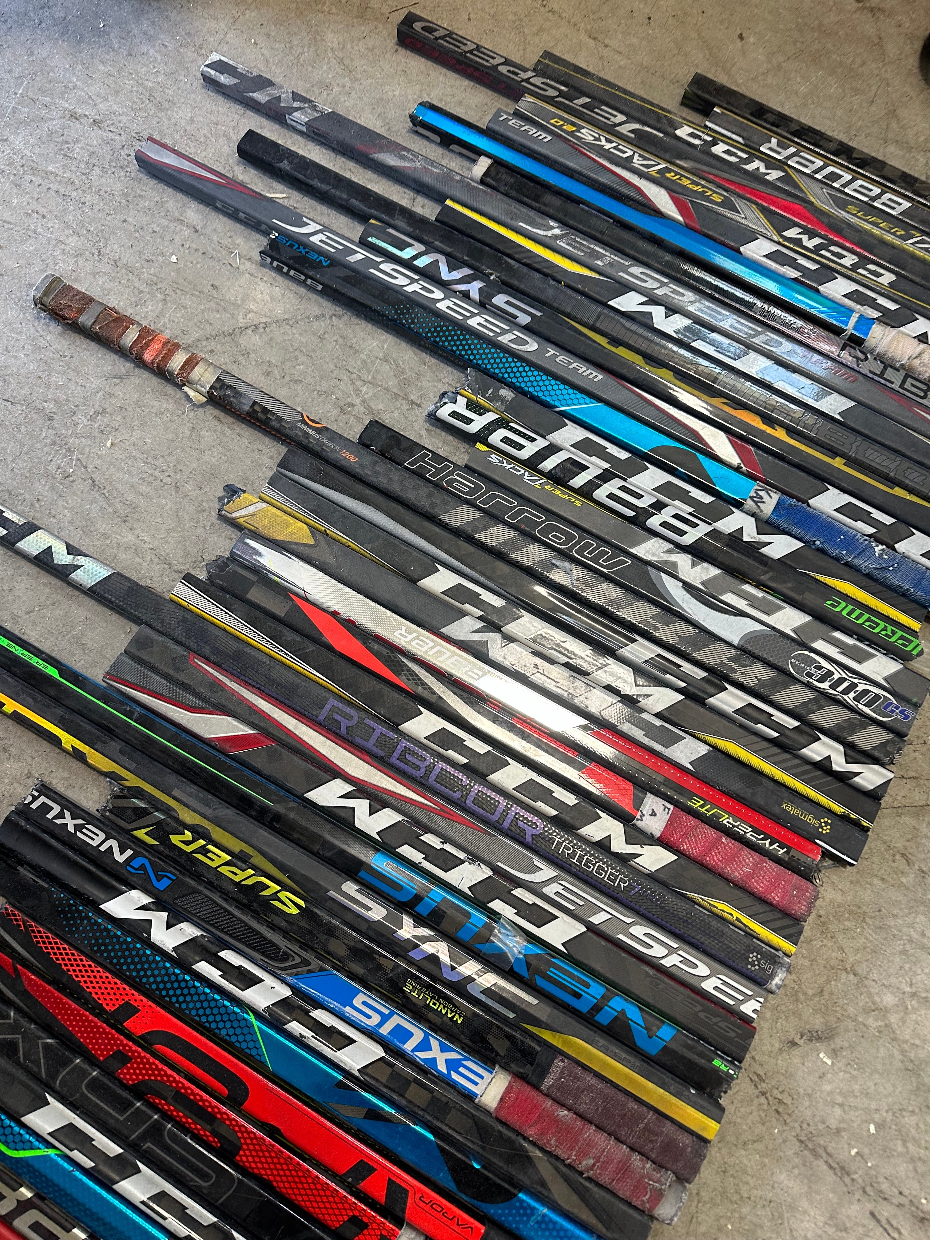 Huge Lot of Broken Player Sticks for Projects - #C46