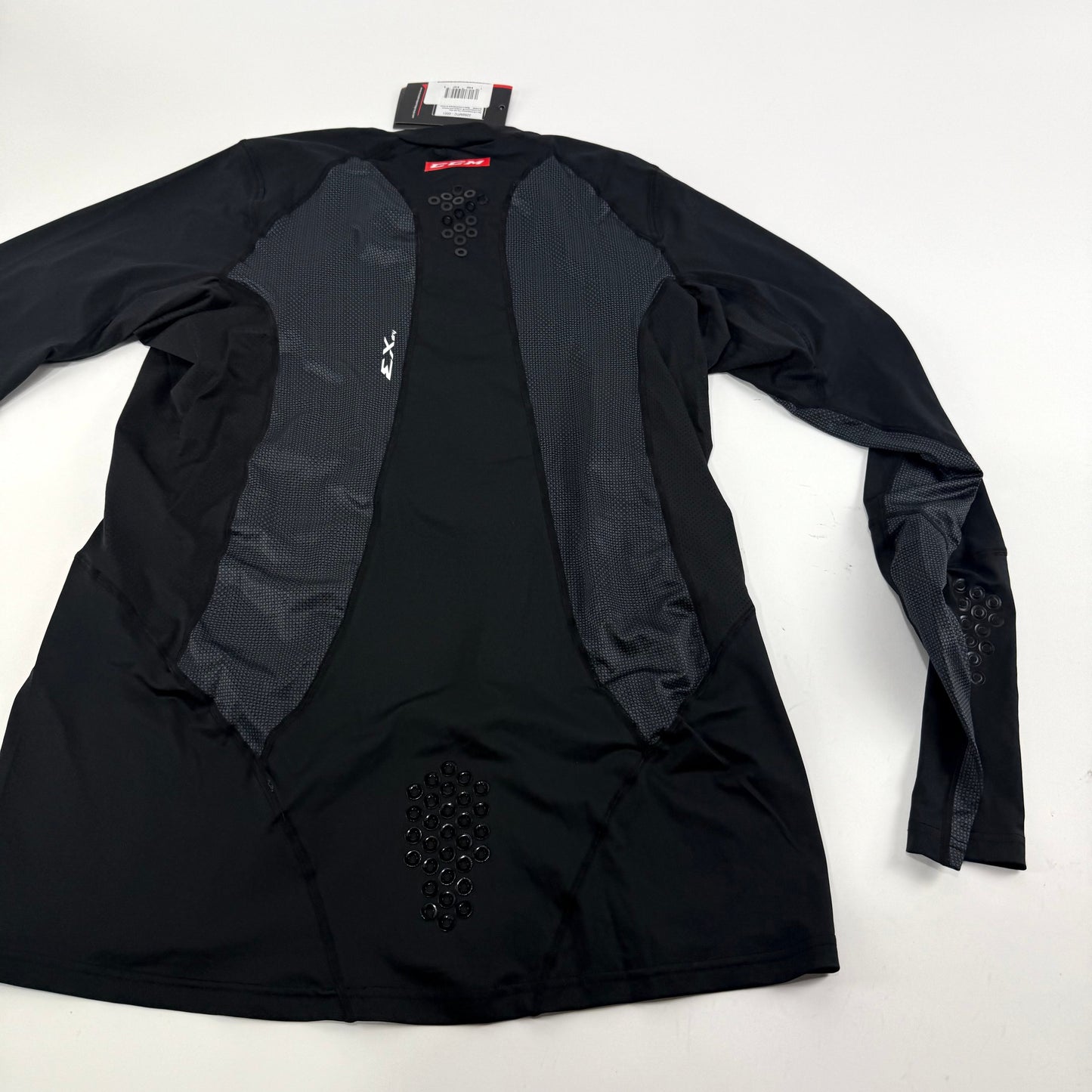 New Black CCM Mens Baselayer Long Sleeve Top with Gel | Senior XL | #191520510275 - Top Flight Hockey