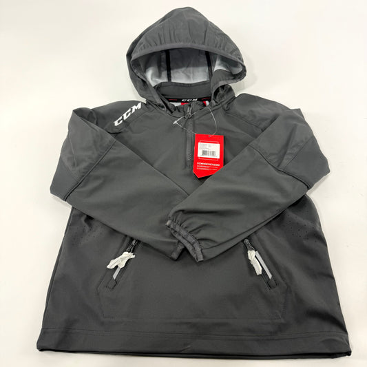 New Charcoal CCM Youth Anorak Jacket | Youth XS | #888600716046