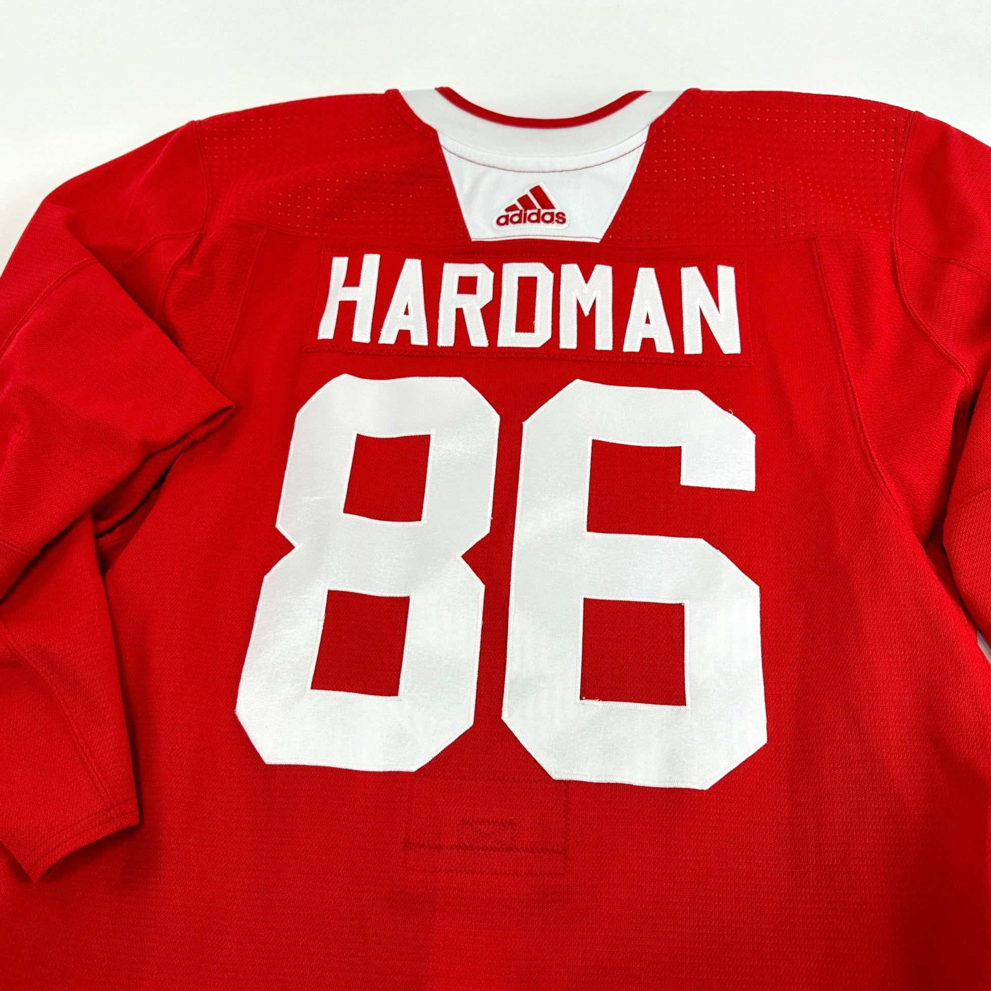 HARDMAN #86 - Red Chicago Blackhawks Practice Jersey - Adidas MIC Size 58 - Top Flight Hockey