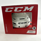 Brand New White CCM Resistance 110 Hockey Helmet - Senior Small