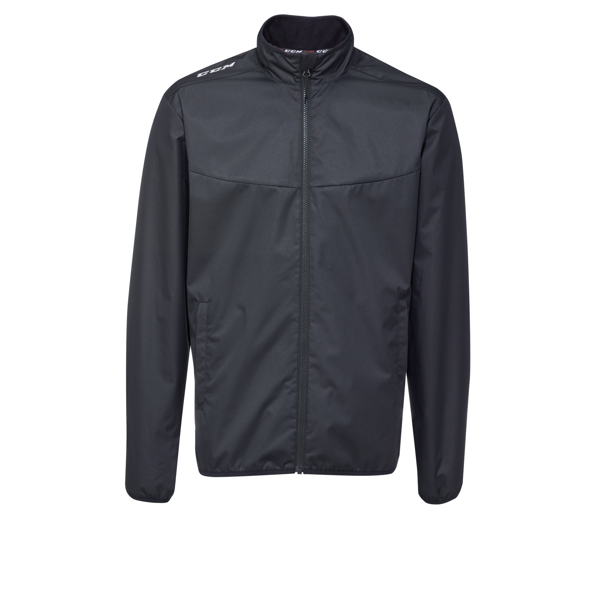 New CCM Black Mid Weight Jacket | Senior S | #191520304256 - Top Flight Hockey