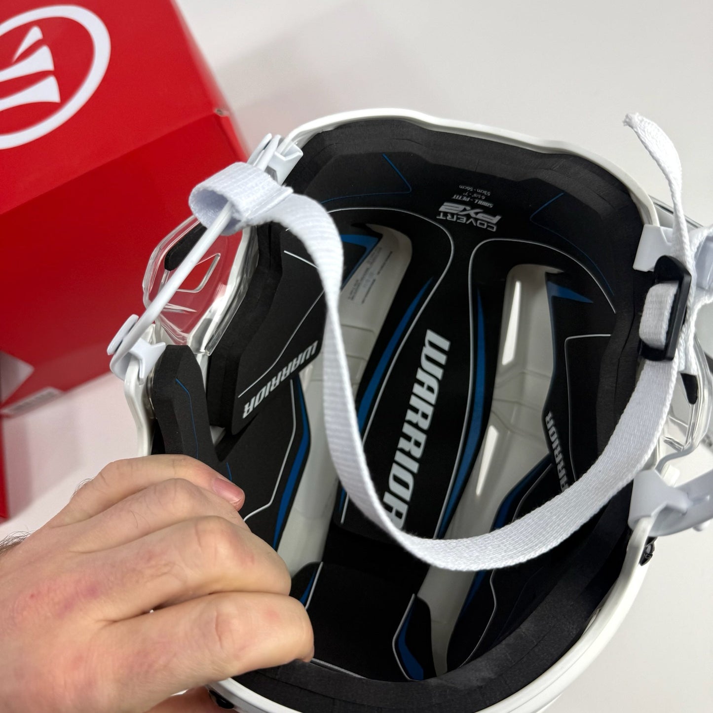 New White Warrior Covert PX2 Helmet | Senior Small - Top Flight Hockey