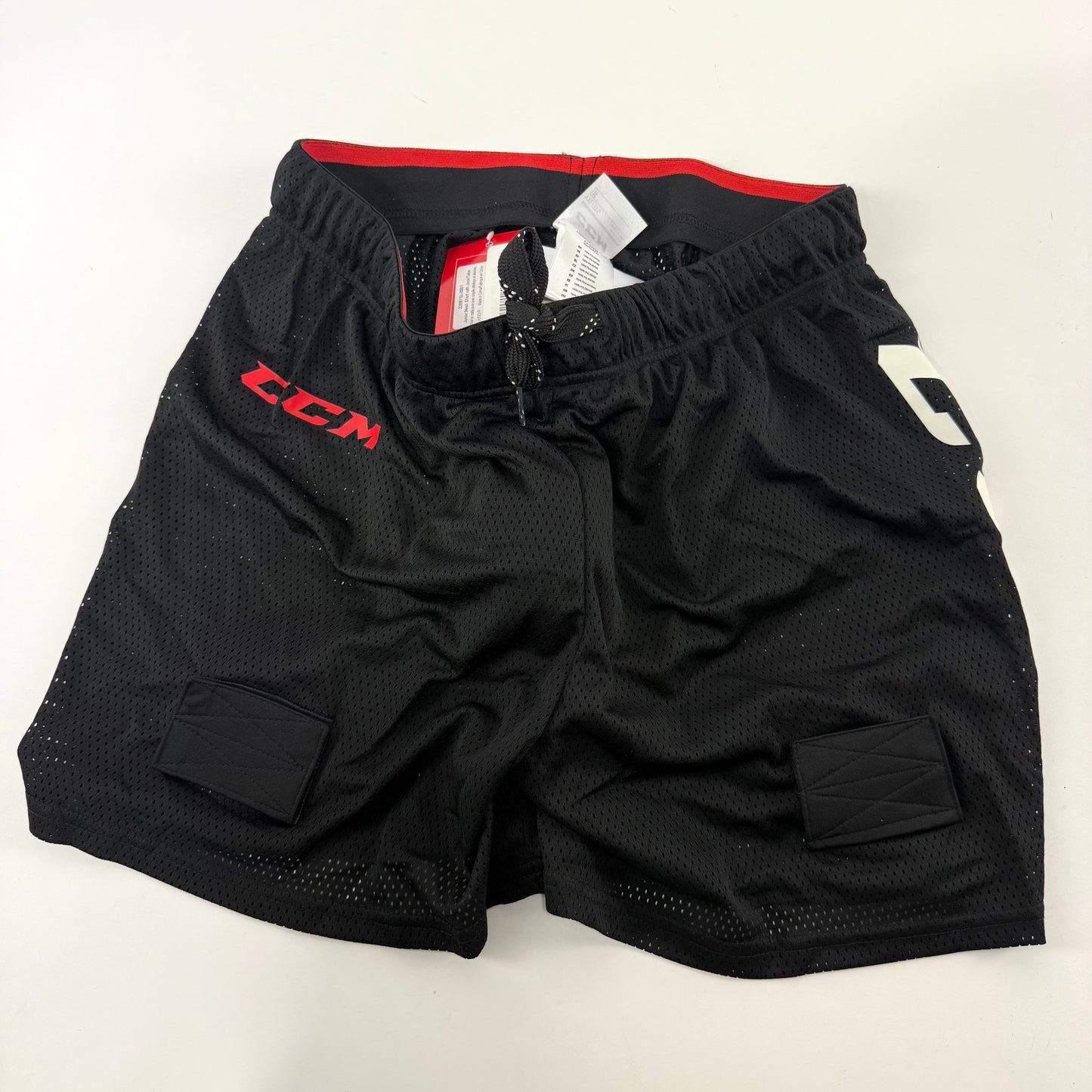 New Black CCM Loose Fit Mesh Jock with Velcro Tabs | Youth XL | #191520509910