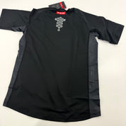 New Black Youth Short Sleeve Body Fit Shirt | Youth XL | #191520520120 - Top Flight Hockey