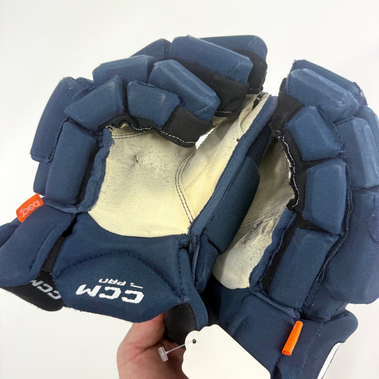 Used Navy CCM Jetspeed Pro Gloves | 14" | D369