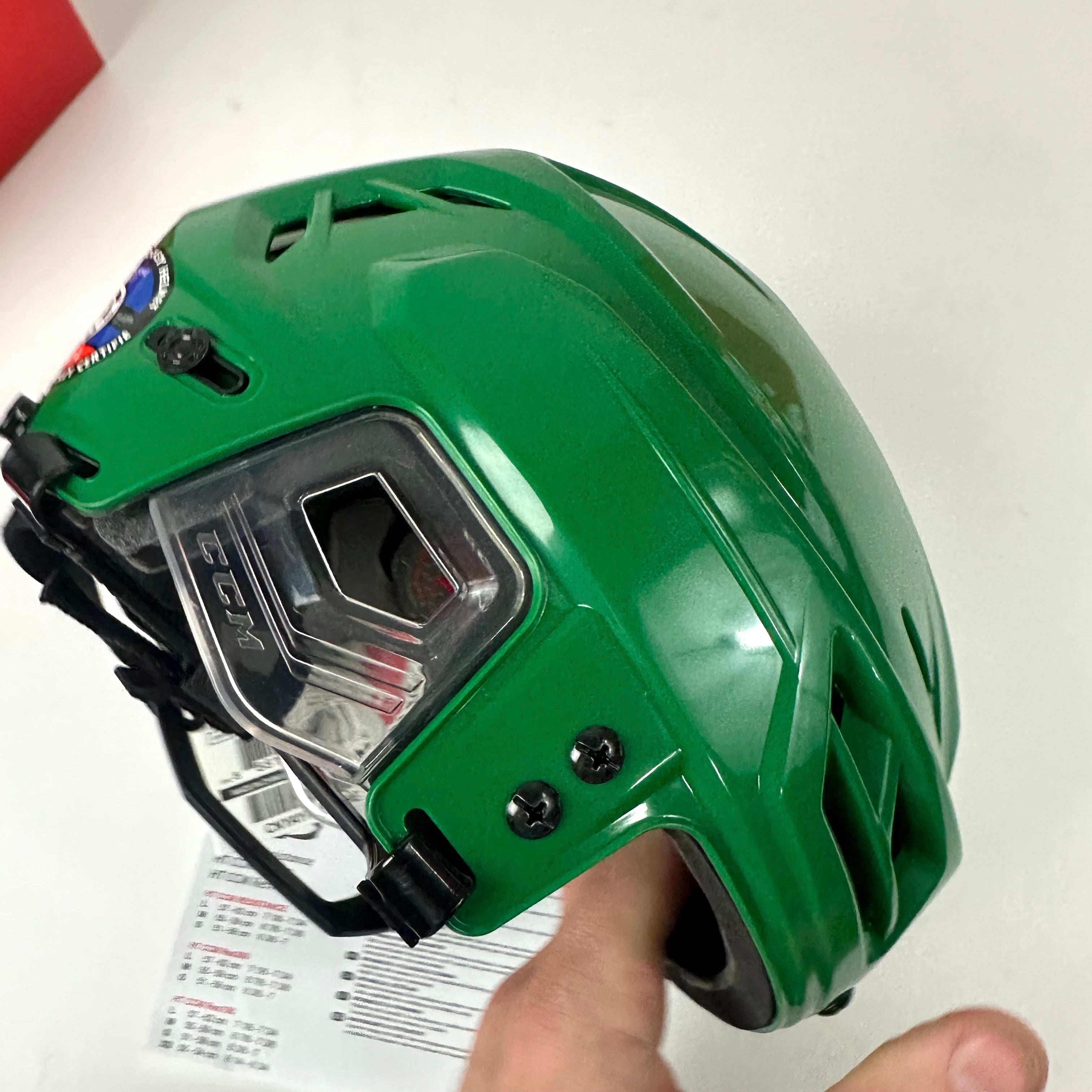 Brand New CCM Resistance Helmet in Box - Green - Small - #CCM363