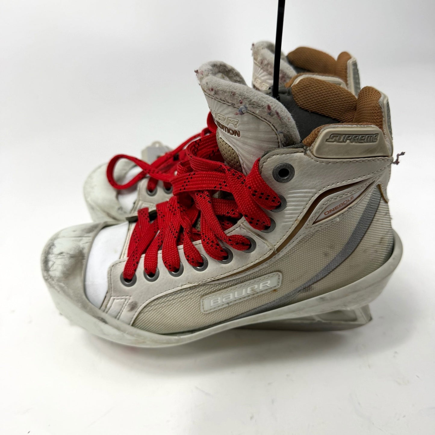 Used White Bauer Supreme One80LE Goalie Skates | Size 5 | AB475