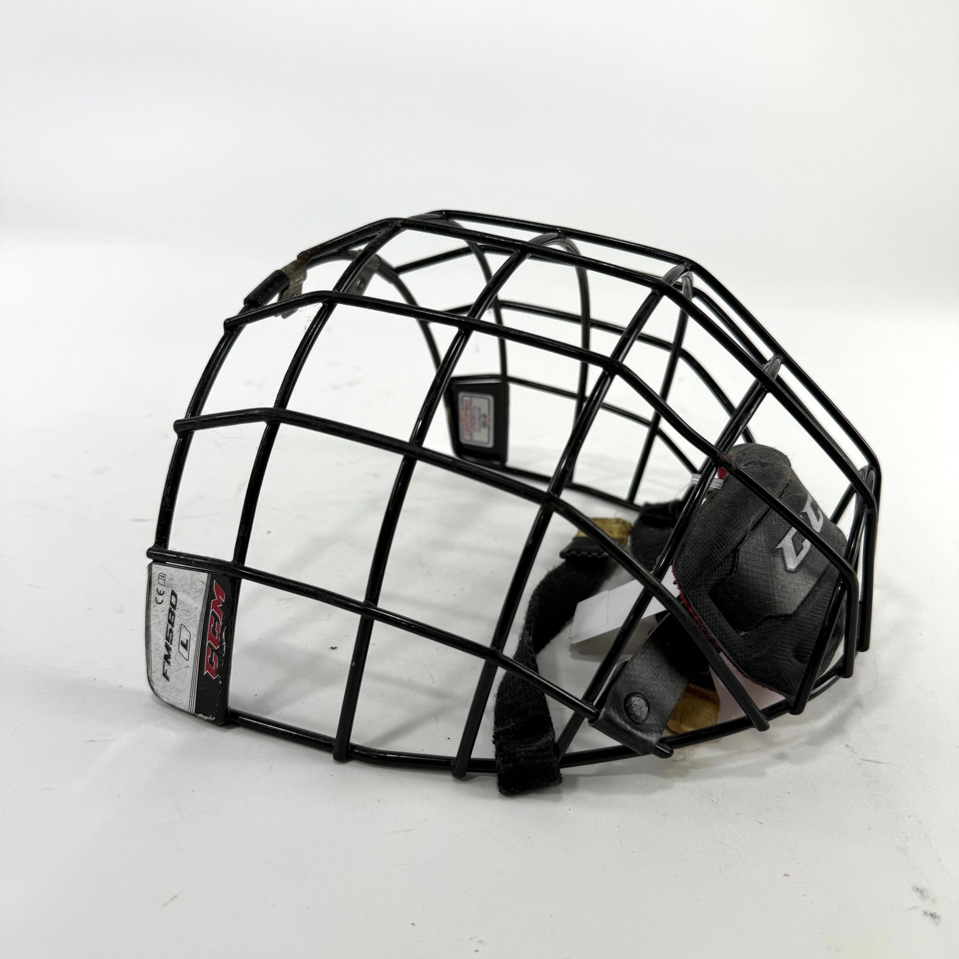 Used Black CCM FM580 Cage | Senior Large | E165 - Top Flight Hockey
