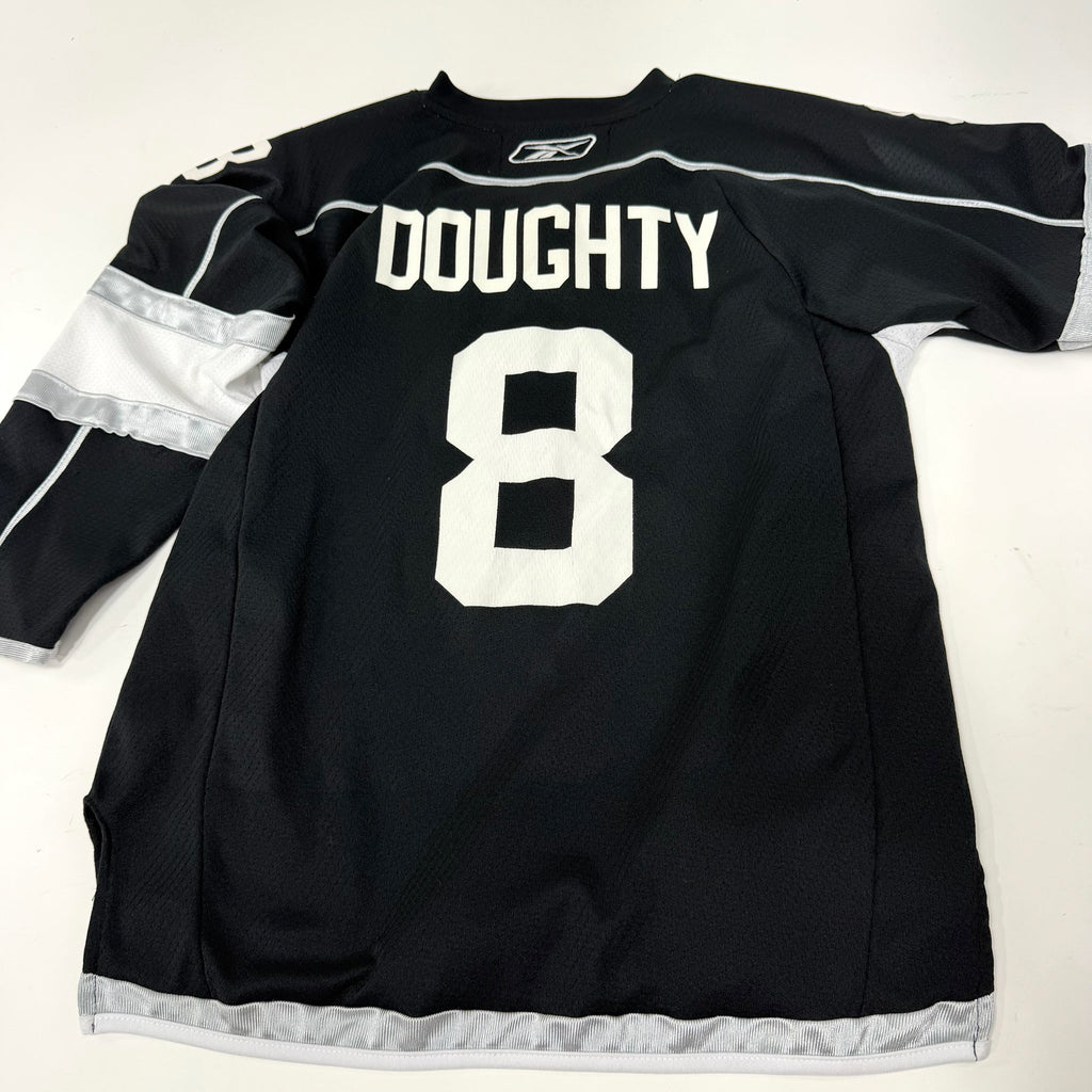 Used Black Reebok LA Kings Drew Doughty Jersey | Youth Large/XL | AB515 - Top Flight Hockey