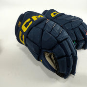 Used Navy STL Blues CCM Jetspeed Pro Gloves | 14" | D174