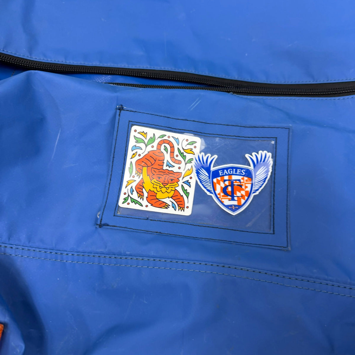 Used Royal and Orange JOG Tri City Eagles Player Bag | AB164 - Top Flight Hockey