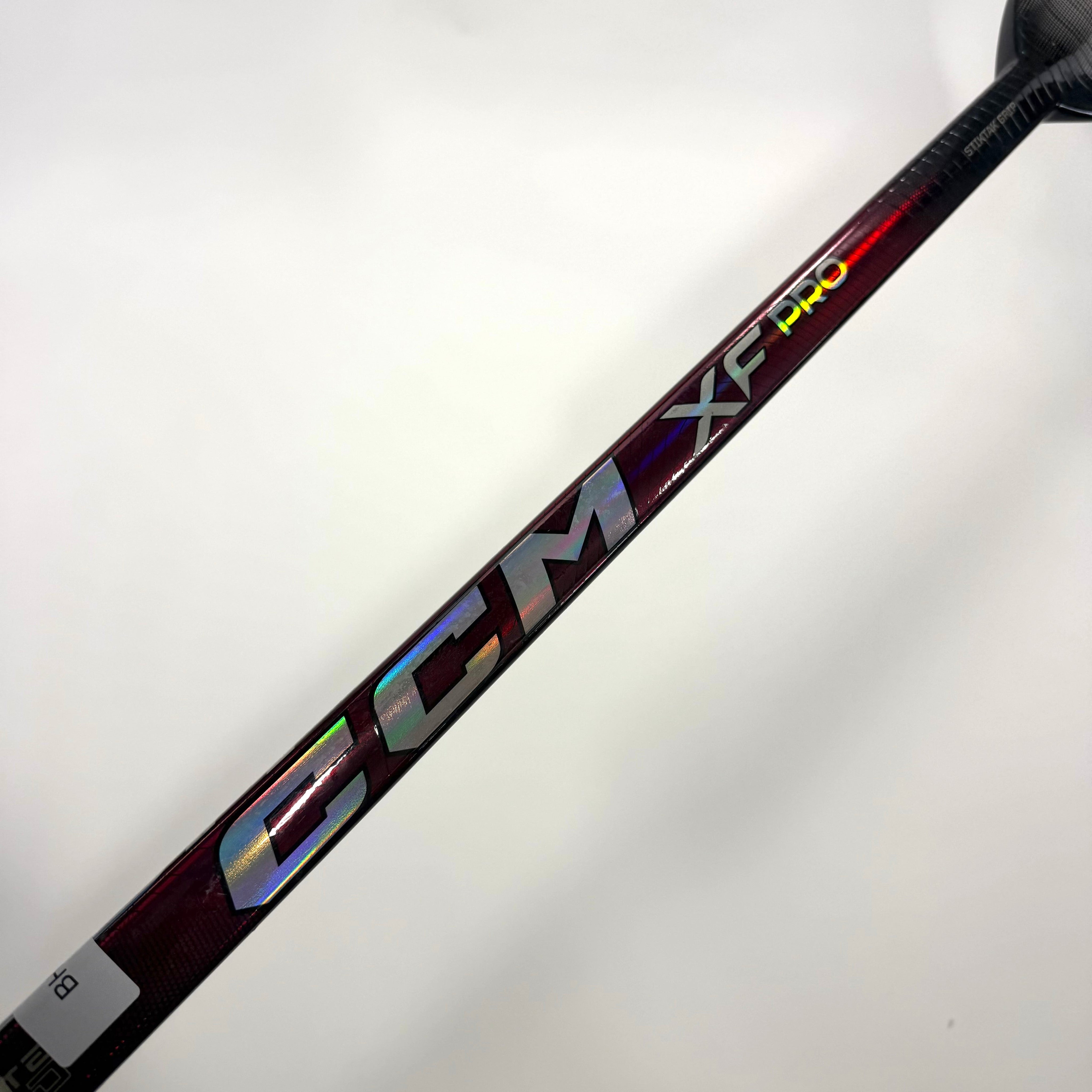 Used Full Right White and Maroon CCM XF Pro Goalie Stick | 26" Paddle P31 Curve | BH448 - Top Flight Hockey
