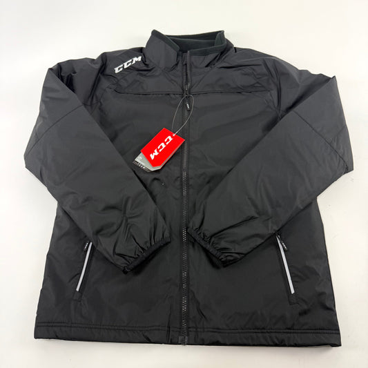 New Black CCM Youth Team Mid Weight Jacket | Youth L | #888600267494
