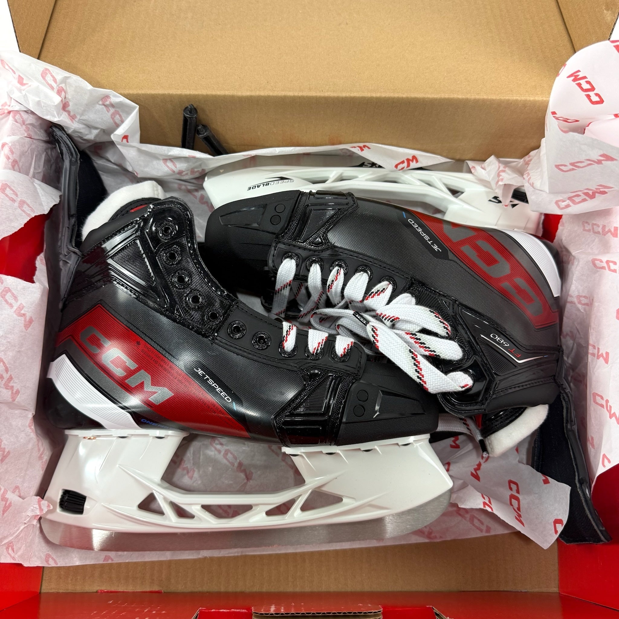 New CCM Jetspeed FT680 Skates | 7.5 Wide - Top Flight Hockey